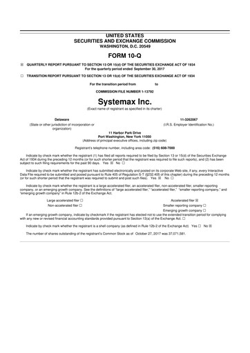 Thumbnail Global Industrial Company 10-Q Quarterly Report FY2017 