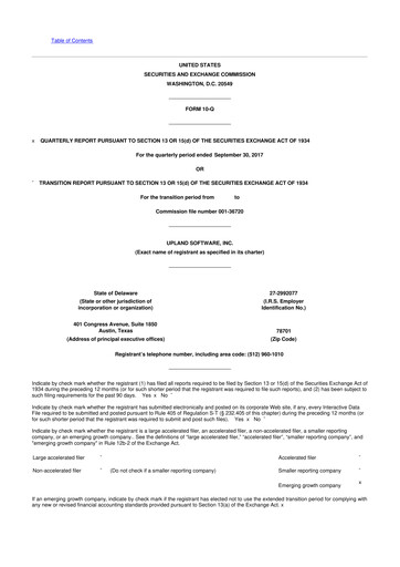 Thumbnail Upland Software
 10-Q Quarterly Report FY2017 