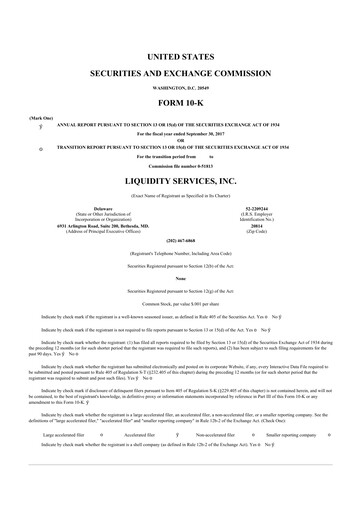 Thumbnail Liquidity Services
 10-K Annual Report 2016