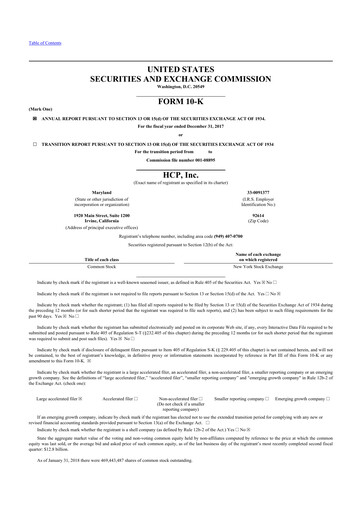 Thumbnail Healthpeak Properties
 10-K Annual Report 2017