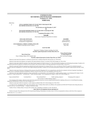 Thumbnail Aon 10-K Annual Report 2017