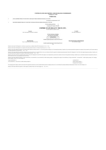 Thumbnail Empire State Realty Trust
 10-K Annual Report 2017