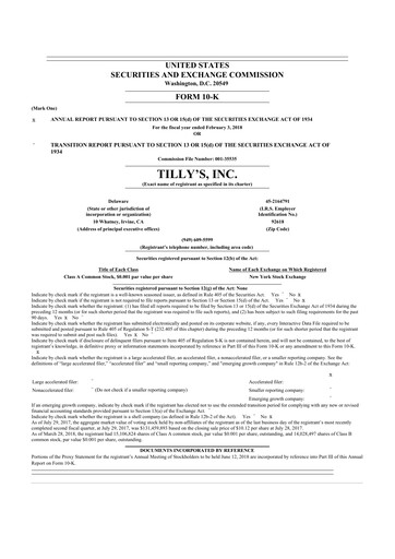 Thumbnail Tillys
 10-K Annual Report 2017