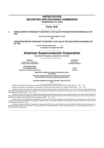 Thumbnail American Superconductor Corporation 10-K Annual Report 2017