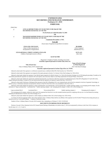 Thumbnail Aon 10-K Annual Report 2018