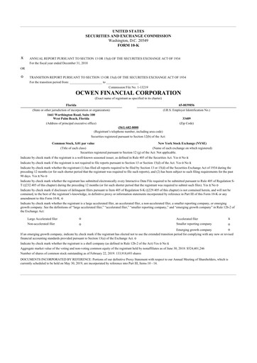 Thumbnail Onity Group 10-K Annual Report 2018