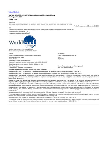 Miniature World Kinect 10-K Rapport annuel 2018