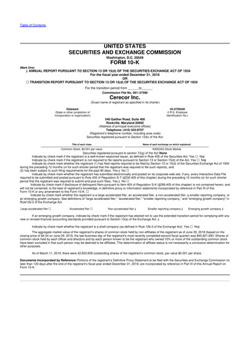 Miniature Avalo Therapeutics 10-K Rapport annuel 2018