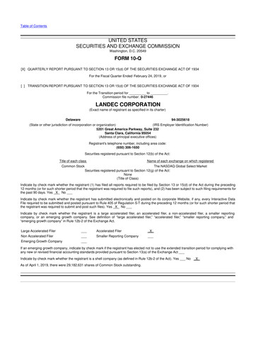 Thumbnail Lifecore Biomedical 10-Q Quarterly Report FY 