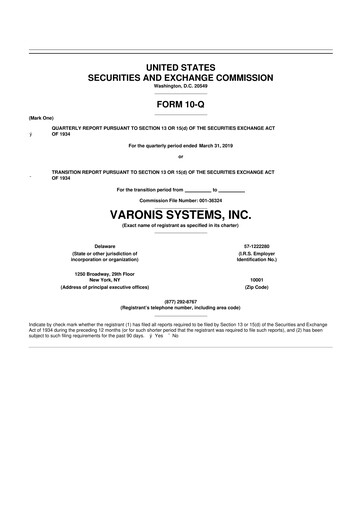 Thumbnail Varonis Systems 10-Q Quarterly Report FY2019 