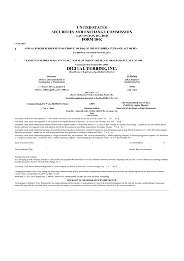 Thumbnail Digital Turbine
 10-K Annual Report 2019