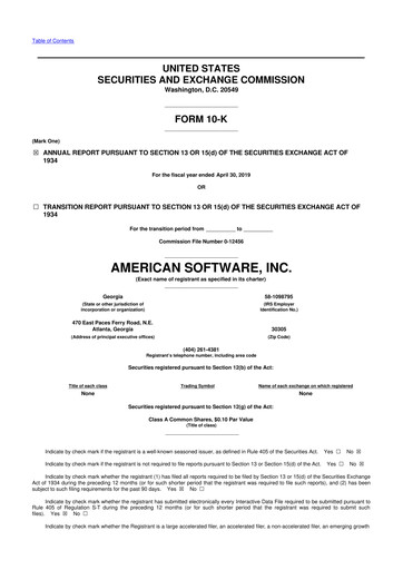 Thumbnail Logility Supply Chain Solutions 10-K Annual Report 2019