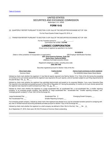 Thumbnail Lifecore Biomedical 10-Q Quarterly Report FY 