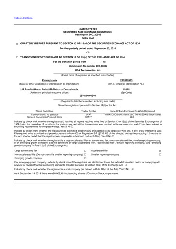 Thumbnail Cantaloupe 10-Q Quarterly Report FY2019 