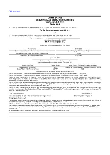 Thumbnail Cantaloupe 10-K Annual Report 2019