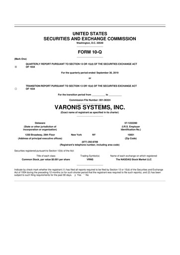 Thumbnail Varonis Systems 10-Q Quarterly Report FY2019 