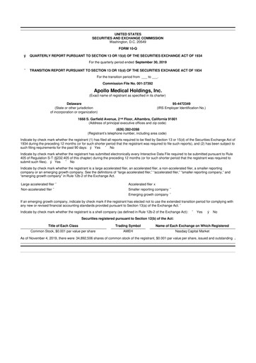 Thumbnail Astrana Health 10-Q Quarterly Report FY2019 