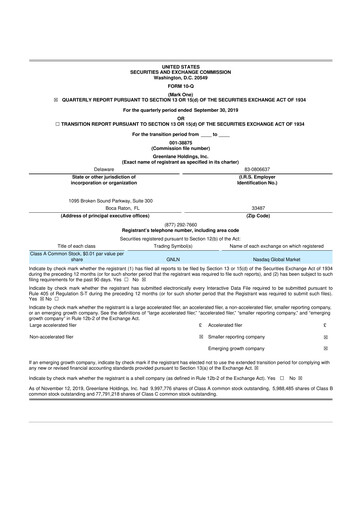 Thumbnail Greenlane Holdings, Inc. 10-Q Quarterly Report FY2019 