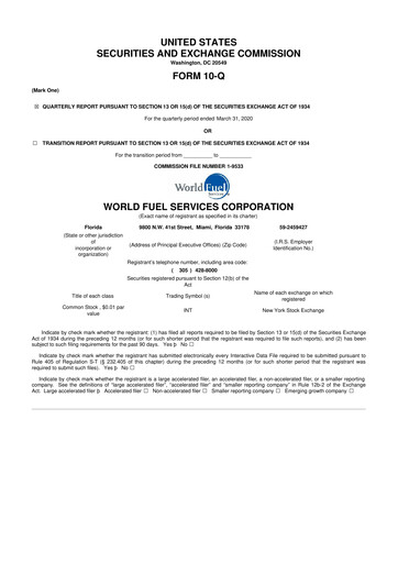 Thumbnail World Kinect 10-Q Quarterly Report FY2020 