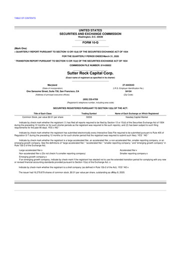 Thumbnail SuRo Capital 10-Q Quarterly Report FY 