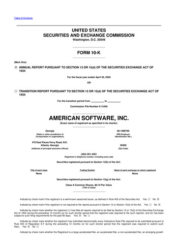 Thumbnail Logility Supply Chain Solutions 10-K Annual Report 2020