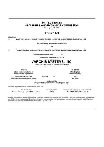 Thumbnail Varonis Systems 10-Q Quarterly Report FY2020 