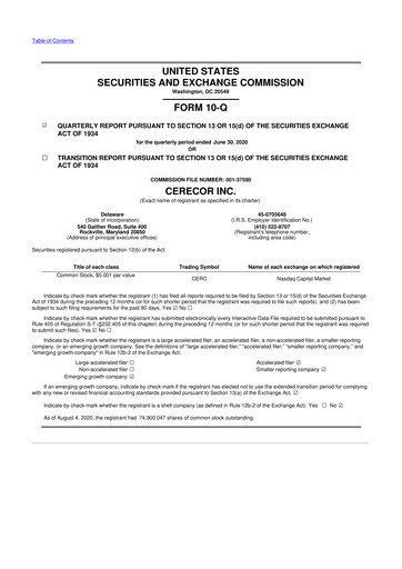 Miniature Avalo Therapeutics 10-Q Rapport trimestriel 2020 