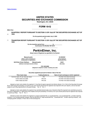 Thumbnail Revvity 10-Q Quarterly Report FY2020 
