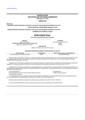 Thumbnail SuRo Capital 10-Q Quarterly Report FY 