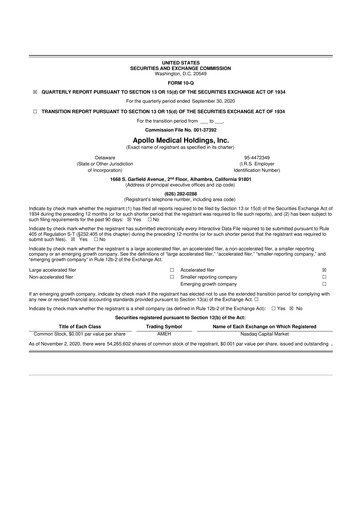 Thumbnail Astrana Health 10-Q Quarterly Report FY2020 