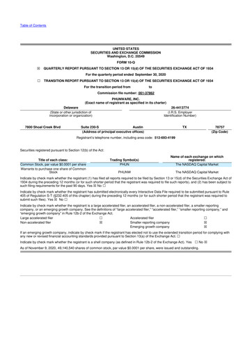 Thumbnail Phunware 10-Q Quarterly Report FY 