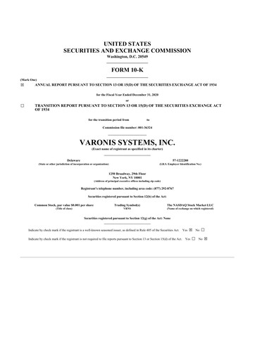 Thumbnail Varonis Systems 10-K Annual Report 2020