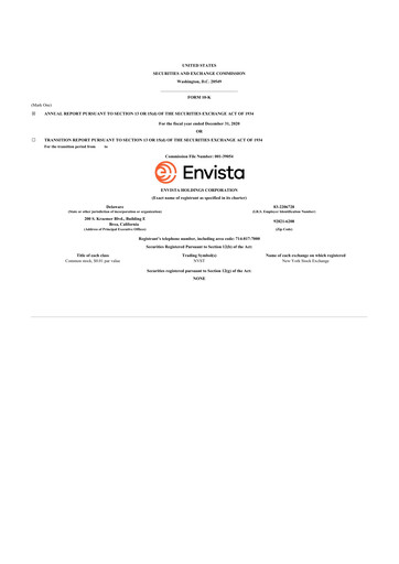 Thumbnail Envista

 10-K Annual Report 2020