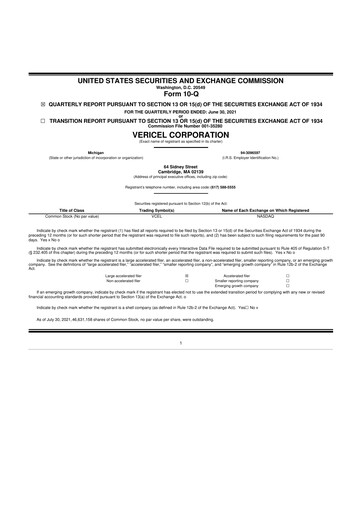 Thumbnail Vericel
 10-Q Quarterly Report FY 