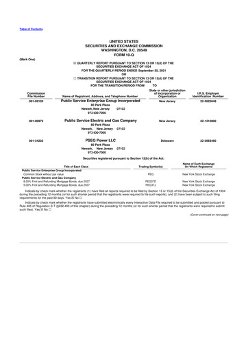 Thumbnail PSEG 10-Q Quarterly Report FY 