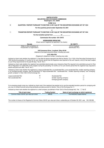 Thumbnail Workhorse Group
 10-Q Quarterly Report FY2021 