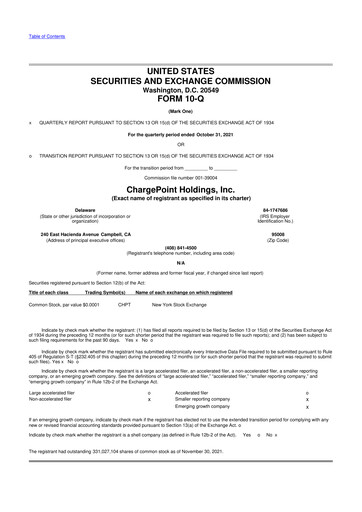 Thumbnail ChargePoint 10-Q Quarterly Report FY2022 