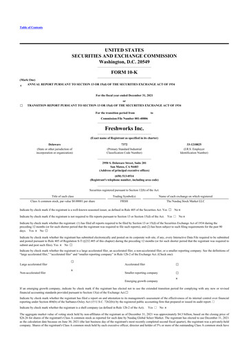 Thumbnail Freshworks 10-K Annual Report 2021