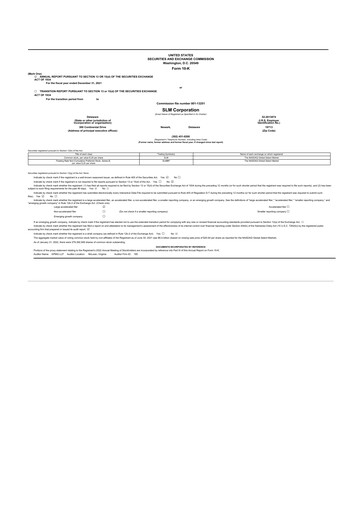 Thumbnail SLM Corporation (Sallie Mae) 10-K Annual Report 2021