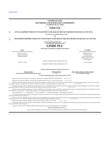 Thumbnail Linde 10-K Annual Report 2021