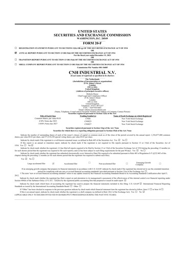 Thumbnail CNH Industrial
 20-F Annual Report 2021