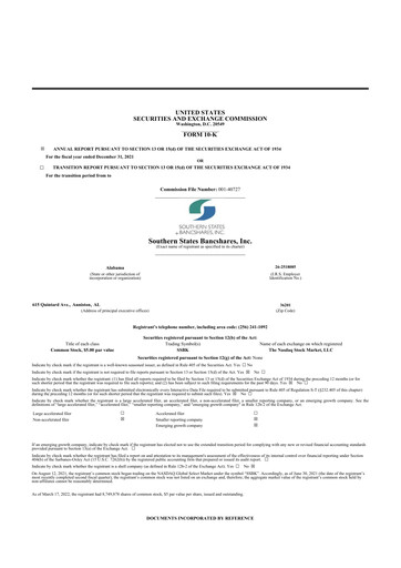 Thumbnail Southern States Bancshares 10-K Annual Report 2021