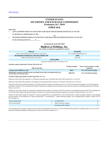 Thumbnail BigBear.ai 10-K Annual Report 2021