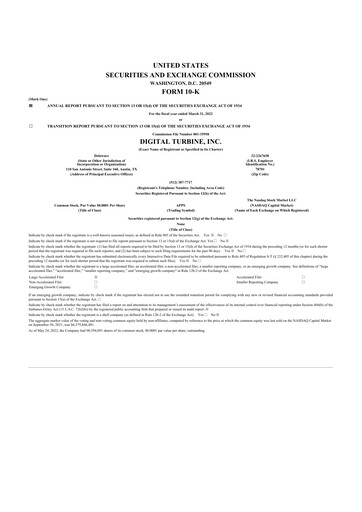 Thumbnail Digital Turbine
 10-K Annual Report 2022