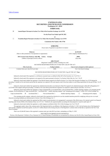 Thumbnail GMS 10-K Annual Report 2022