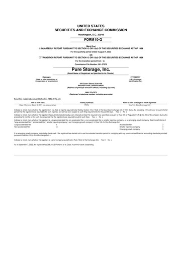 Vorschaubild Pure Storage
 10-Q Quartalsbericht 2023 