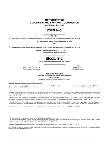 Thumbnail Block 10-Q Quarterly Report FY2022 