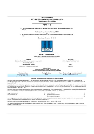Thumbnail Lucky Strike Entertainment 10-Q Quarterly Report FY2023 