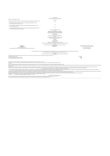 Thumbnail Cement Roadstone Holding
 20-F Annual Report 2022