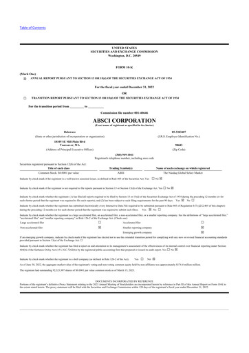 Thumbnail Absci 10-K Annual Report 2022